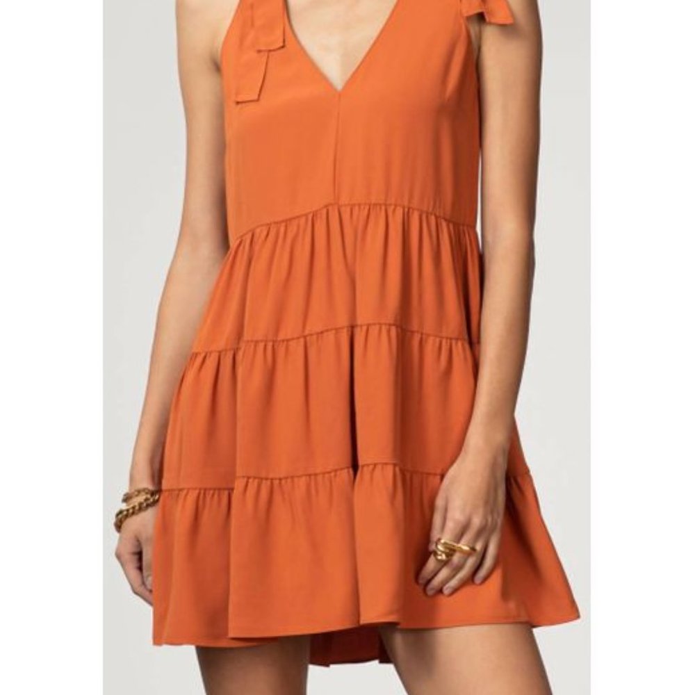 Amanda Uprichard Pruitt Dress Orange (Ginger) XS NWOT